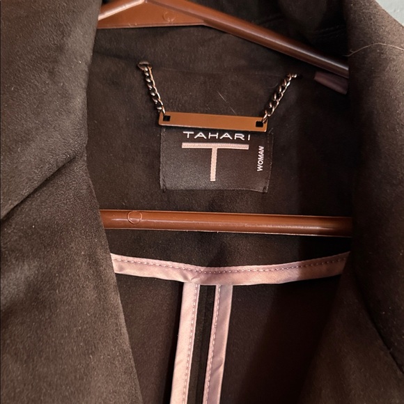 Tahari Black Blazer with Zipper Pockets - Picture 2 of 5